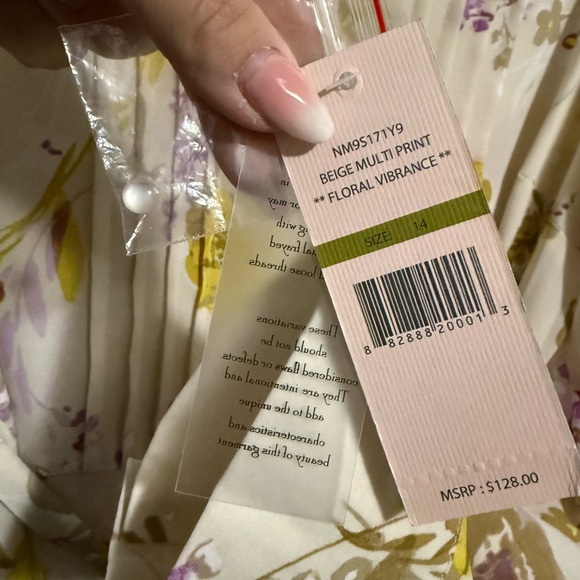 Nanette Lepore Cream Floral Dress - Picture 6 of 8